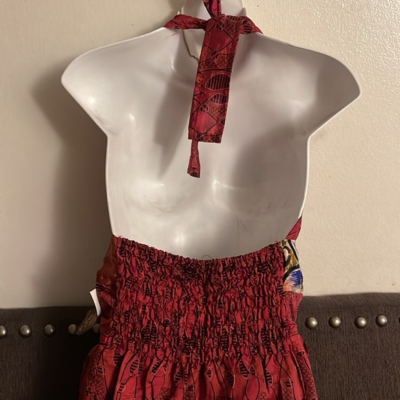 Colorful Halter Maxi Dress - Picture 5 of 5